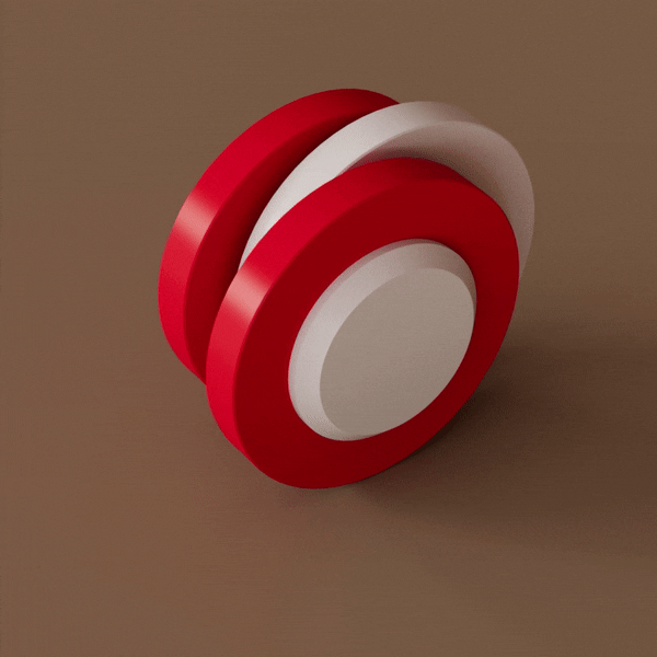 Wood toy #toy#wood#animation#daily#3d#c4d#motion#red#loop#perfect loop