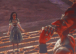 firaja:  American McGee’s Alice Challenge       ♕ 1: American McGee’s Alice or Alice: Madness Returns? Why?→ Alice: Madness Returns. Better art direction, better soundtrack, vastly superior controls. The story is also one of the best I’ve