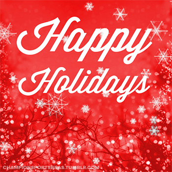 Happy Holidays from us to you! You’ve worked hard this year, so enjoy a little down time with friends and family.