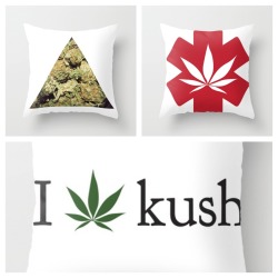 weedporndaily:  Comfy cannabis pillows