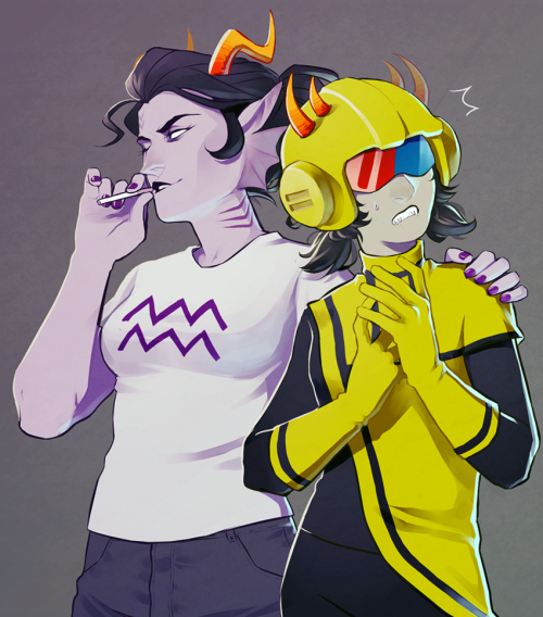 punpunichu:  (Whoops these are kinda old)  Anonymous said:could we ever see some genderbended kurcro? with both of them as ladies please Anonymous said:Rule 63 Cromit please <3 ?  [CHURNS BUTTER YURIS VERY QUICKLY]  (Also many thanks to all you cute