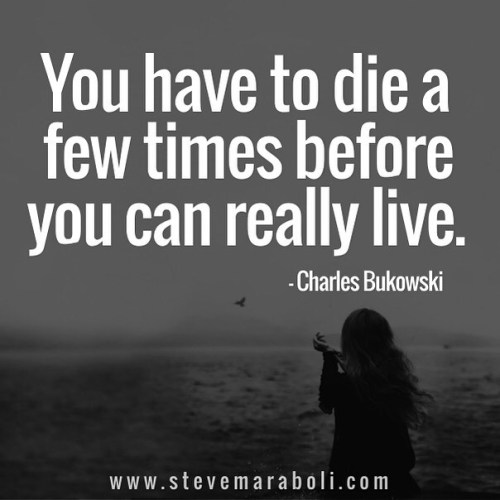 You have to die a few times before you can really... | Steve Maraboli