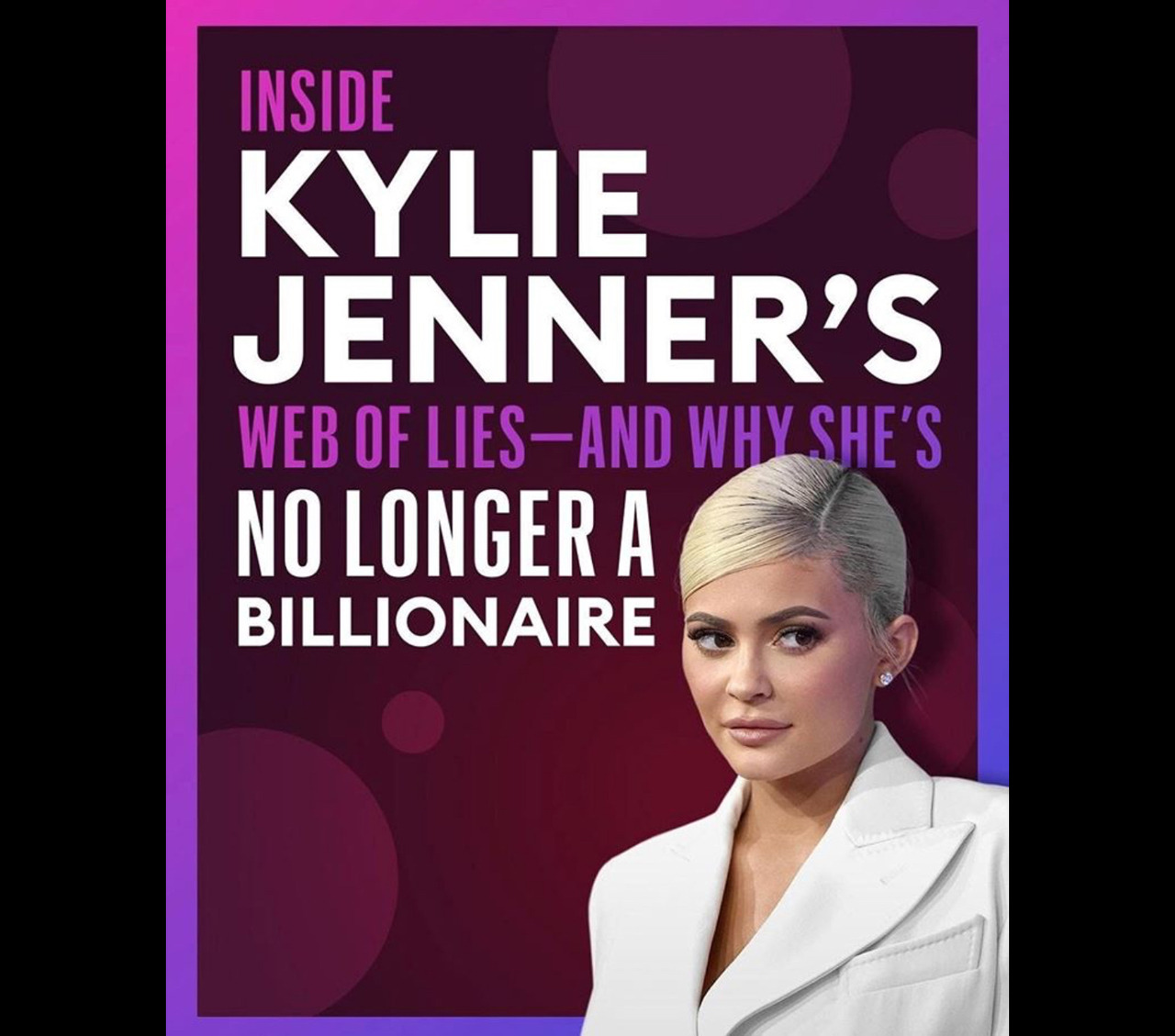 well well well. “Self made” my ass