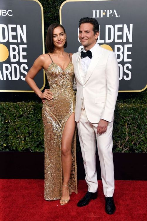 Irina Shayk and Bradley Cooper at the Golden Globe Awards 2019, Beverly Hills