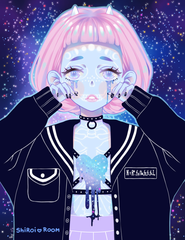 shiroiroom:  Interplanetary Crybaby - building galaxies one tear at a time, creating