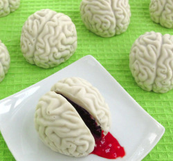 thecakebar:  Cake Ball Brains Oozing Cherry