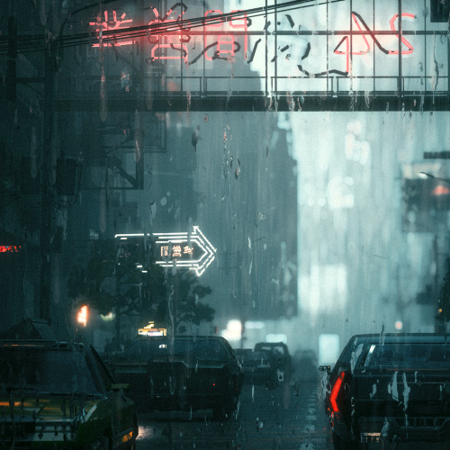bibpanana:“Rainy Day”Cyberpunk 2077