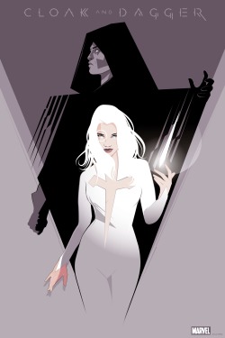 craigdrake:  Cloak &amp; Dagger silkscreen poster for mondo gallery. Official Marvel show