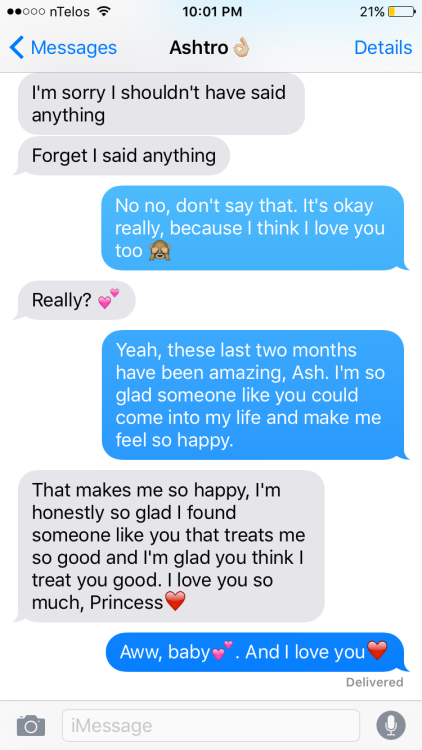 Request! AU: You and Ashton say &lsquo;I Love You&rsquo; for the first time! (Not a sext but it was 