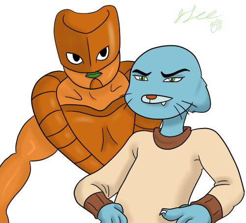 More Fan Art. For Za Amazing Warudo of Gumball. porn pictures