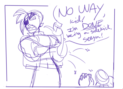 furaha and bax comic that will remain a sketch