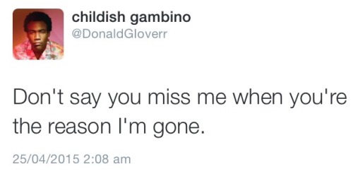 donnie-franko:  The Gambino Twitter staying real asf