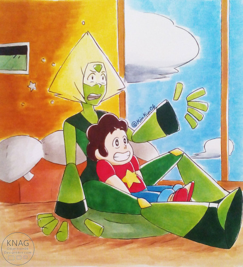 kimkun06:    Watching the Crying Breakfast Friends! “But why do they need to cry all the time?”ReBlogs are Friendlier!  I just want Steven to introduce to Peridot The Crying Breakfast Friends show someday :^)   