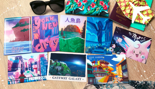 andythelemon: ✨ PRE-ORDERS NOW OPEN ✨WISH YOU WERE HERE!A Travel Poster Collection40 pg | A5 | saddl