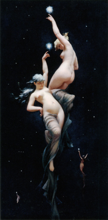 Moonlit Beauties by Luis Ricardo Falero, circa 1880. Featured in Rino Stefano Tagliafierro’s Beauty.