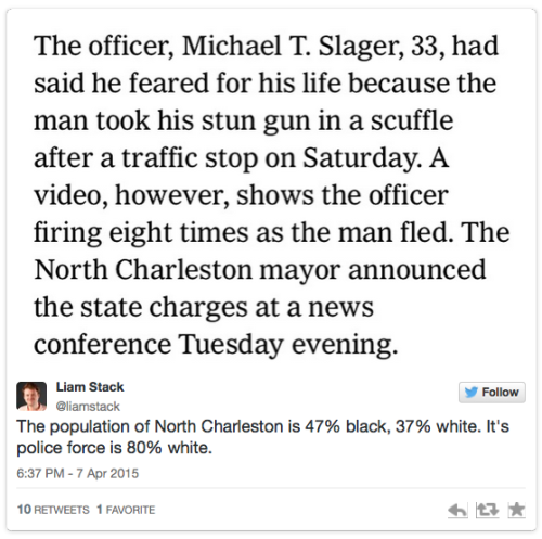 micdotcom:BREAKING: Shocking video shows a SC officer fatally shooting a black man A South Carolina 