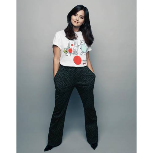 @jenna_coleman_ shot for this years Get your T-shirts @tkmaxx to help Comic relief. Thank you to all