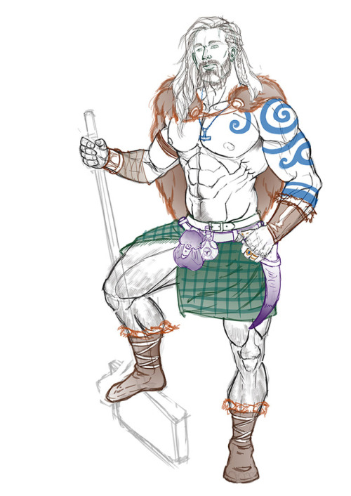 Here a preview of the second reward for july - Celtic Hunk www.patreon.com/Asmodis