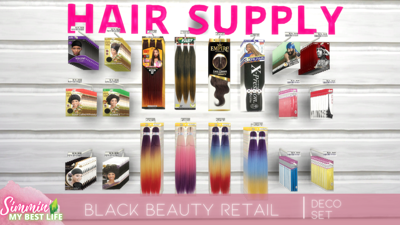 SIMMIN' MY BEST LIFE — NEW CC RELEASE: BLACK BEAUTY SUPPLY RETAIL PACK