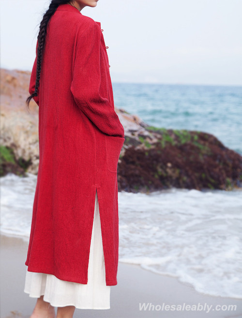 wholesaleably:  Loose and casual style long trendy coats