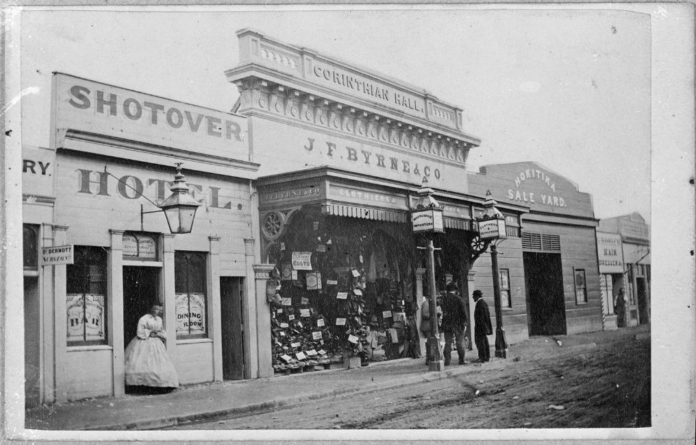 Businesses on Revell Street, Hokitika. Ref: ¼-002702-F. Alexander Turnbull Library, Wellington, New Zealand. http://natlib.govt.nz/records/22327242
“Out of the Past” is a monthly series curated for The Lumière Reader by DigitalNZ. Each month,...