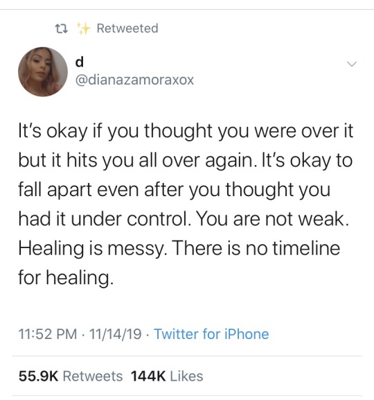 miseducatedmelanicmuse:There is no timeline for healing.