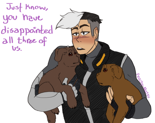 peachy-matsu:  This is just an excuse to draw shiro with dogs tbh 