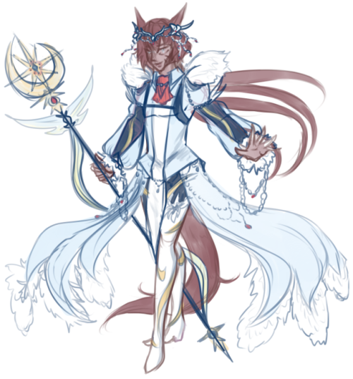 sammi-doodles: Design for a Grand Caster Quinnen summoned from his legend of the White Swan~I wanted