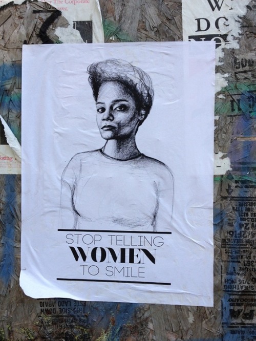 teenlibrariantoolbox: mzchristie: goryamos: Tatyana Fazlalizadeh’s Street Art Confronts Sexual