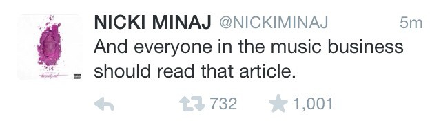 igglooaustralia:  Nicki Minaj isn’t biting her tongue anymore. This isn’t the