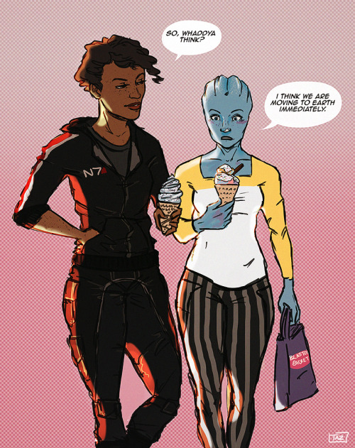 Porn photo taz-arts:  liara tries ice cream for the