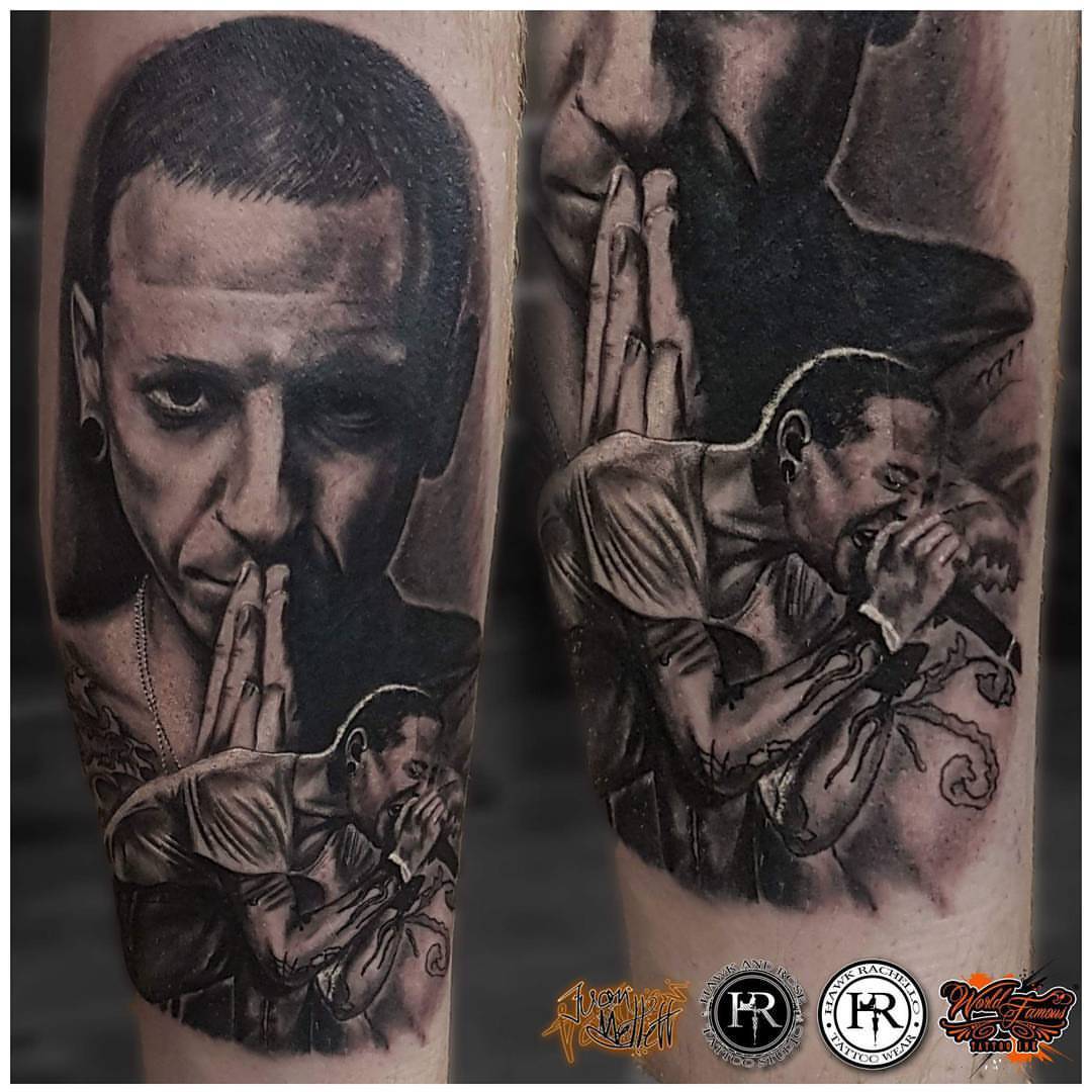 Tattoo Artist Chesterbennington Portrait I Done Last Week Tattoo Artist Chesterbennington Portrait I Done Last Week