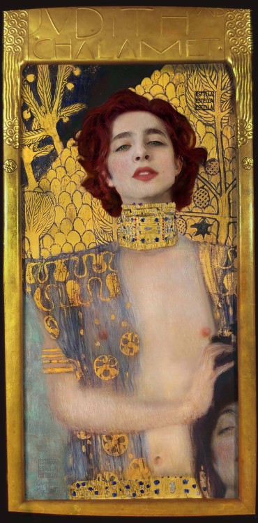 estellaestella:Klimt’s Judith (or Judith und Holofernes) edited with Timmy. I sent in this to the bi