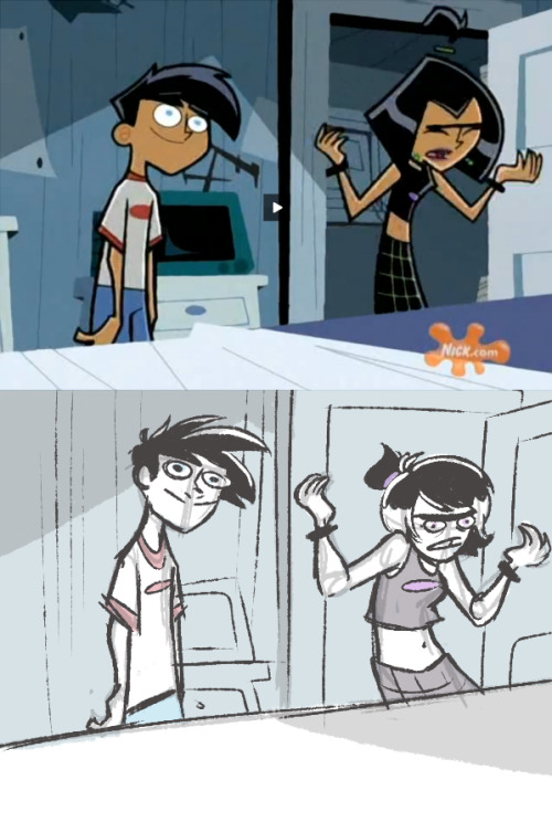 shubbabang:i got excited about danny phantom again and told people to give me screenshots to redraw 