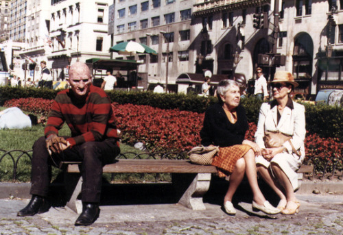 vintagesalt:  Robert Englund takes to the streets of California during the filming of A Nightmare on Elm Street 2: Freddy’s Revenge (1985) 