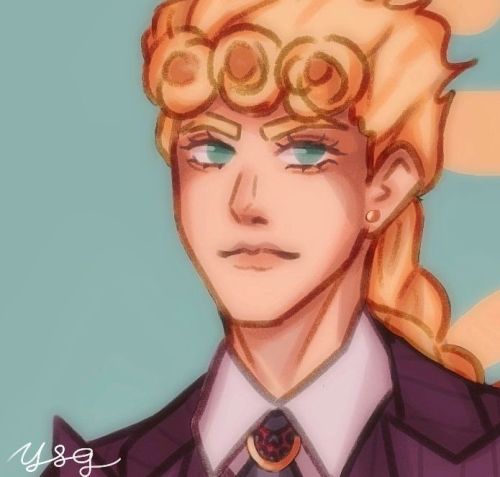 here’s gio stash because boss giorno hits very different… i have 2 edited pics + the original drawin