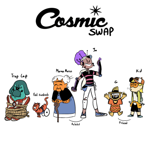 Here are my take on a Kid Cosmic Swap AU !I had time to also think of their dynamics and stuffs, so 