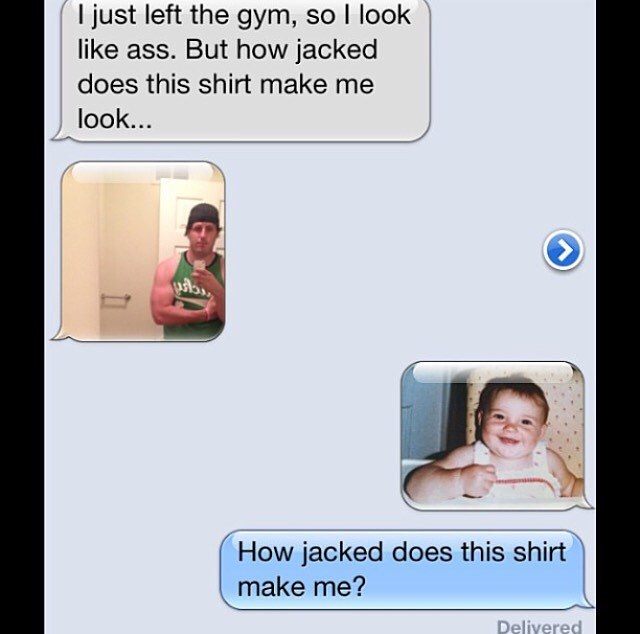 Timehop showed me a goodie of how I chat with guys 😭 baby Fal was jacked 💪🏿