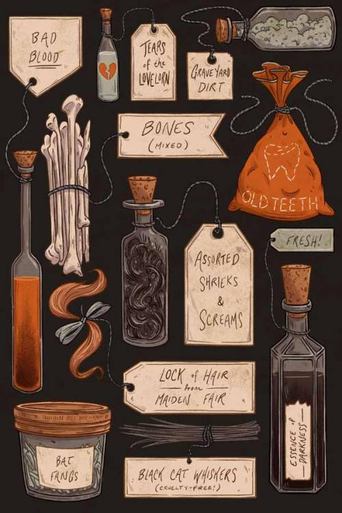 “Spooky Apothecary” by Celia Krampien.It’s officially October! Time to get spooky with your own Spoo