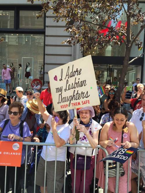 profeminist:SourceThis amazing woman has been coming to Pride every year for decades to support her 