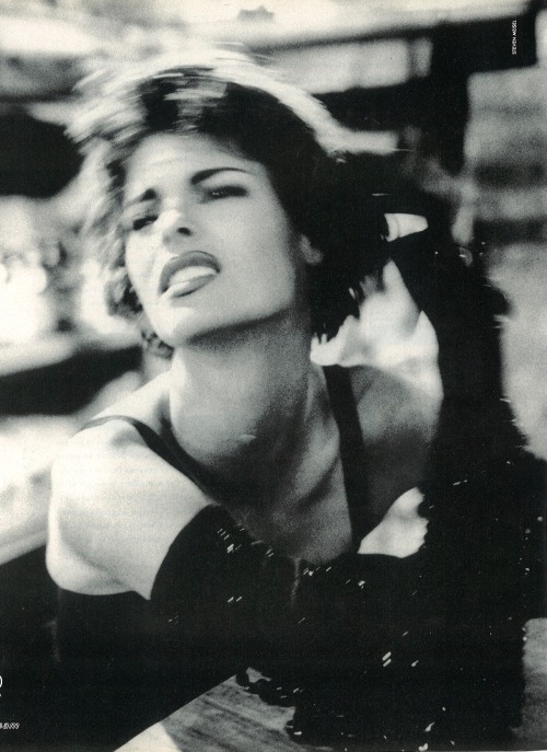 the-original-supermodels: Dolce &amp; Gabanna (1990)Linda Evangelista by Steven Meisel