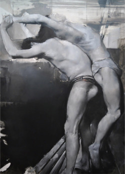   Razvan Boar (Romanian, B. 1982), In Theory, 2011. Oil On Canvas, 225 X 160 Cm.