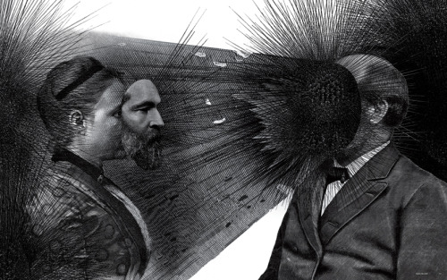 crossconnectmag:  Surrealistic Drawings by Dan HillierDan Hillier born Oxford in 1973  is a professional artist based in Stoke Newington, England. He produces his own pictures as well as making commissioned artworks for various clients including Neil