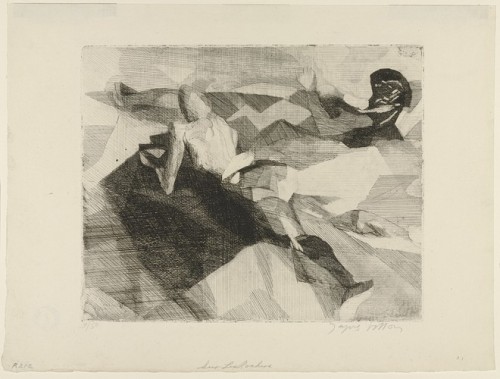 On the Rocks (Sur les rochers), Jacques Villon, 1927, MoMA: Drawings and PrintsPurchaseSize: plate: 