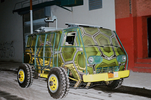 another angle of the Ninja Turtle van