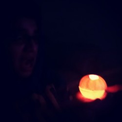 A candle made out of an orange :O #manvswildshit #whensukhigetsbored