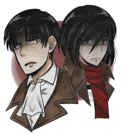 mrzei:  Levi &amp; Mikasa :’)CHaracters not mine