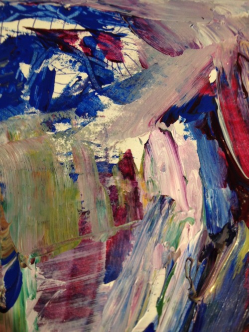 teenbitch:  i’m gonna start using more objects to paint w other than a brush