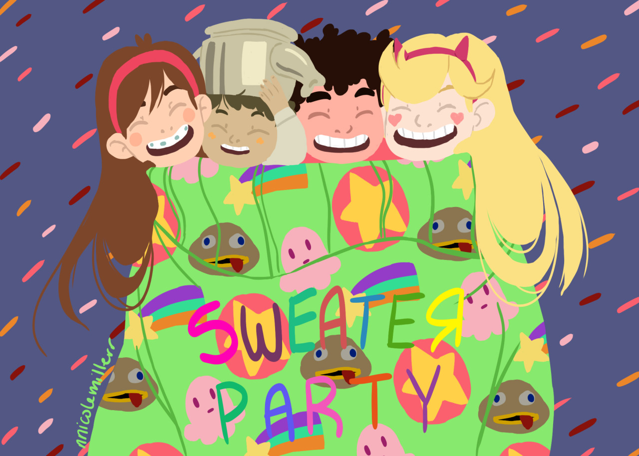 wirtthegnomeking:  colored nerd sweater so I can sell these as prints sometime!!