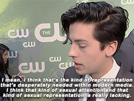 riverdaily:Cole Sprouse answering whether or not Jughead will be asexual in CW’s Riverdale.